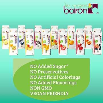 Les Vergers Boiron Blackcurrant Puree, 100% Fruit, All Natural