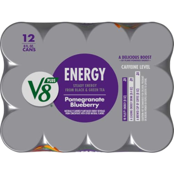 V8 +Energy Pomegranate Blueberry Juice Energy Drink 12 Pack