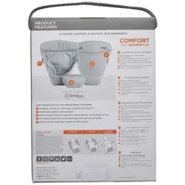 Ergobaby Easy Snug Infant Insert for Newborn Comfort