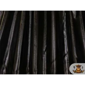 Spandex Metallic Black Fabric - Flexible and Elegant