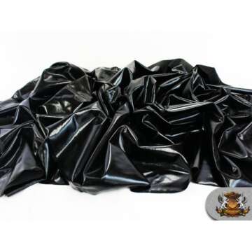 Spandex Metallic Black Fabric - Flexible and Elegant