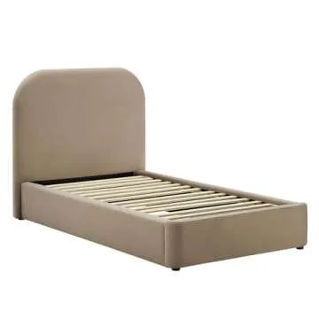 Modway Keynote Twin Bed Frame with Velvet Upholstery