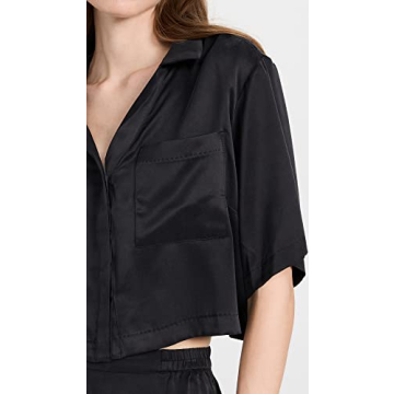 Lunya Washable Silk Pant Set in Immersed Black