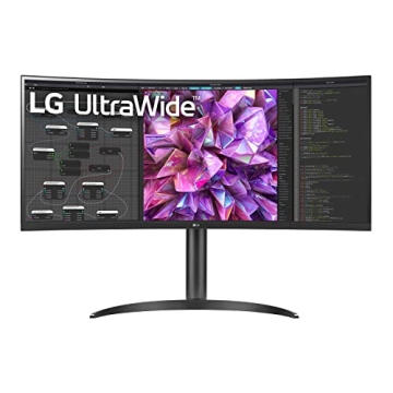 LG UltraWide QHD 34-Inch Curved Computer Monitor with HDR 10, Built-In KVM, and USB-C