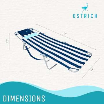 Ostrich Ladies Comfort Lounger – Portable Outdoor Chair