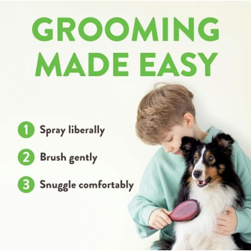 TropiClean Pet Detangler Spray for Soft, Tangle-Free Fur