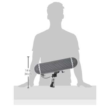 Rode Blimp Windshield and Rycote Shock Mount Suspension System for Shotgun Microphones