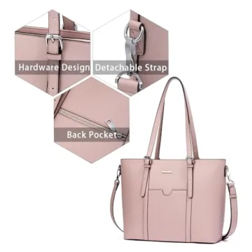 BROMEN Stylish Women Briefcase for 15.6 inch Laptops
