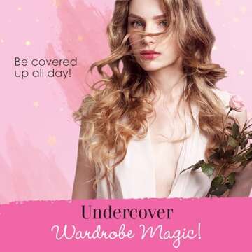 Hollywood Fashion Secrets Silicone Coverups, Hypoallergenic, Reusable, Washable, Gentle on Skin, Ultra Thin, Self Adhesive, Light Shade, 1 Pack