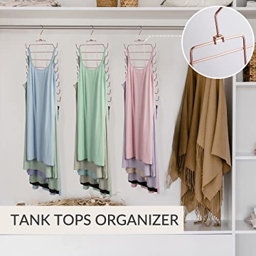 ZEDODIER Tank Top Hanger for Efficient Closet Organizing
