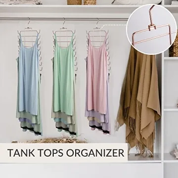 ZEDODIER Tank Top Hanger for Efficient Closet Organizing