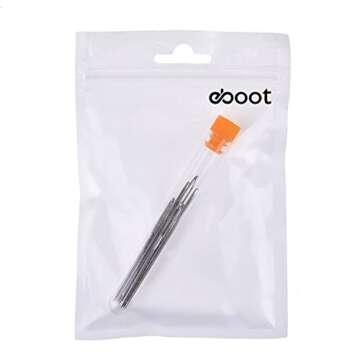 15 Pieces Large-Eye Blunt Needles eBoot Steel Knitting Needles Yarn Sewing Needles with Clear Bottle, 3 Sizes (5.2 cm, 6 cm and 7 cm)