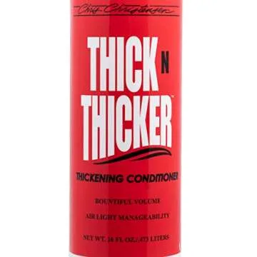 Chris Christensen Thick N Thicker Response Foaming Protein Dog Conditioner, Locks in Thickness & Adds 400x The Volume, Pro-Vitamin Formula, All Coat Types, Made in USA, 16 oz
