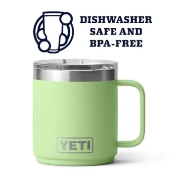 YETI 10 oz Rambler Mug with MagSlider Lid in Key Lime