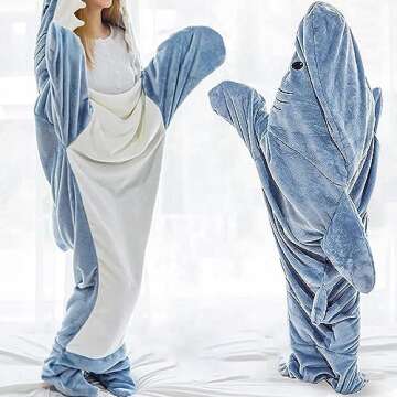 inkArts Shark Blanket Hoodie - Cozy Wearable Fun