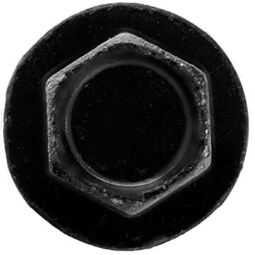 #14 X 6 Heavy Duty Black Timber/Log/Landscaping Wood Screws - Exterior Coated Heavy Duty Screws (50 ...