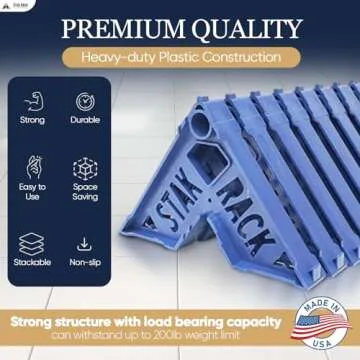 Stak Rack | 6 in 1 Painter's Accessory Tool | Stacking Design | Paint Interior or Exterior Doors, Tr...