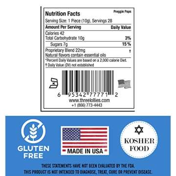 Preggie Pops - Morning Sickness Relief Candies for Pregnancy. Assorted Preggie Pops Soothing Relief for Pregnant Women - 28 Lollipops