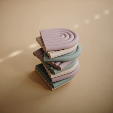 Mushie Silicone Baby Teether Toy - Safe and Soft for Infants