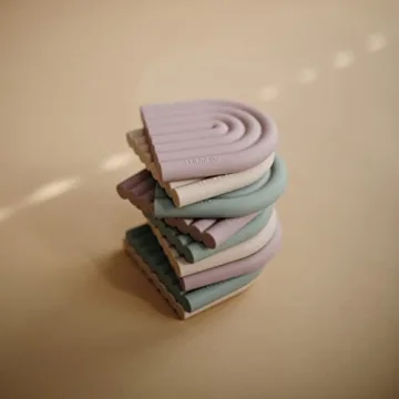 Mushie Silicone Baby Teether Toy - Safe and Soft for Infants