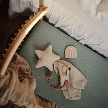 Mushie Silicone Baby Teether Toy - Safe and Soft for Infants