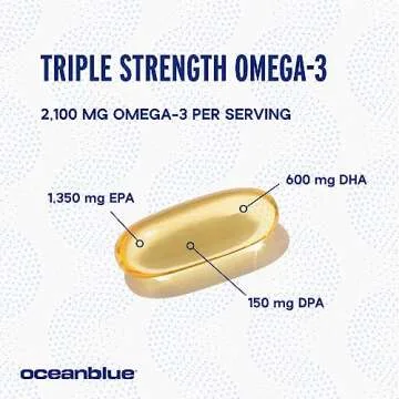 OceanBlue Professional Omega-3 - Triple Strength Fish Oil
