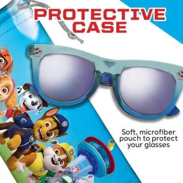 Sun-Staches Paw Patrol Sunglasses for Kids - Stylish, Comfortable & Durable UV-Protective Kids Sunglasses with Soft Carrying Case - Officially Licensed Paw Patrol Merchandise