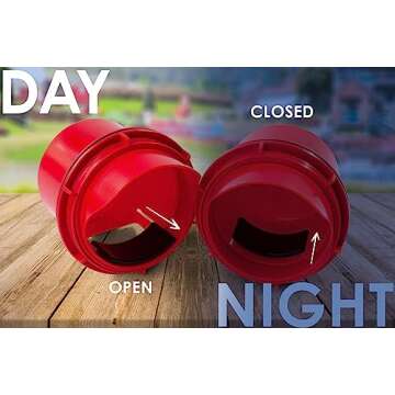 RentACoop Chick2Chicken 10lb BPA-Free 4-Port Feeder - Includes Anti-Roost Cone, Slider Port Cover, and Lid - Suitable for up to 20 Chicks & 12 Adult Chickens