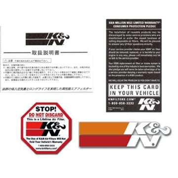 K&N High-Flow Original Lifetime Engine Air Filter: Increase Power & Acceleration, Washable, Premium:...