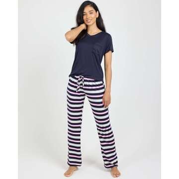 2 Pack: Short Sleeve Pajamas For Women Sets Womens Pajama Sets Two Piece Pj Summer Pijamas De Mujer ...