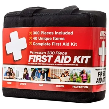 M2 BASICS 300 Piece First Aid Kit Perfect for Any Emergency