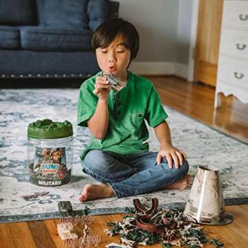 Sunny Days Entertainment Military Battle Group Bucket 100+ Pieces