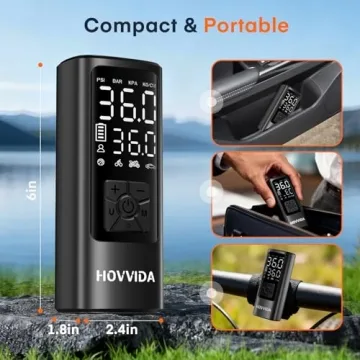HOVVIDA Tire Inflator Portable 150PSI Fast Digital Gauge
