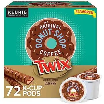 The Original Donut Shop TWIX Coffee, Keurig Single Serve K-Cup Pods, 72 Count