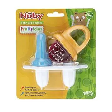 Nuby Garden Fresh Fruitsicle Pop Tray for Healthy Treats