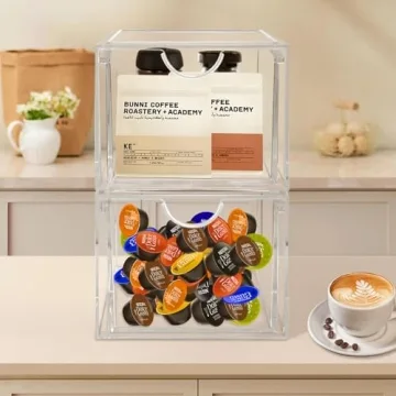 AMEITECH Stackable Acrylic Storage Organizers for Home Use