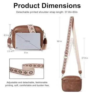 CLUCI Crossbody Bags for Women Trendy, Vegan Leather Shoulder Handbags，Purses for Women with Adjustable Wide Strap