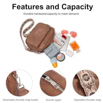 CLUCI Crossbody Bags for Women Trendy, Vegan Leather Shoulder Handbags，Purses for Women with Adjustable Wide Strap