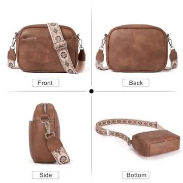 CLUCI Crossbody Bags for Women Trendy, Vegan Leather Shoulder Handbags，Purses for Women with Adjustable Wide Strap