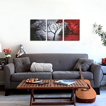 Cloud Tree 3 Panels Canvas Wall Art by Wieco Art