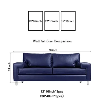 Cloud Tree 3 Panels Canvas Wall Art by Wieco Art