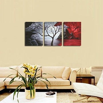 Cloud Tree 3 Panels Canvas Wall Art by Wieco Art