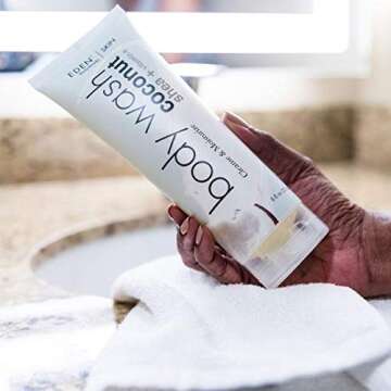 EDEN BodyWorks Coconut Shea Body Wash | 8 oz | Gently Cleanse, Heal & Moisturize Skin - Fresh Scent