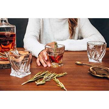 Star Trek: The Next Generation 5-Piece Whiskey Decanter Set | USS Enterprise Themed Party Shot Glasses For Home Barware Collection | Each Glass Holds 10 Ounces