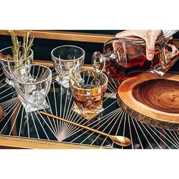 Star Trek: The Next Generation 5-Piece Whiskey Decanter Set | USS Enterprise Themed Party Shot Glasses For Home Barware Collection | Each Glass Holds 10 Ounces
