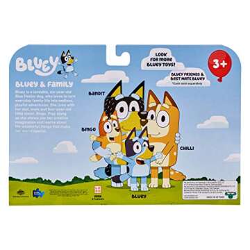 Bluey Figure 4 Pack - Family Pack, Multicolor (13009)