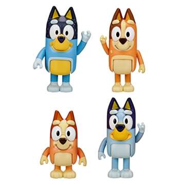 Bluey Figure 4 Pack - Family Pack, Multicolor (13009)
