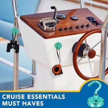LOVIMAG Cruise Ship Essentials, 80Lb Magnetic Hooks for Cruise Cabins, Strong Magnetic Hooks for Han...