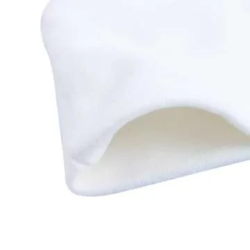 Duoyeree Baby Hat Newborn Hat Adorable Cotton Bear Ear Beanie Cap for Infant Girl Boy 0-6 Months, White