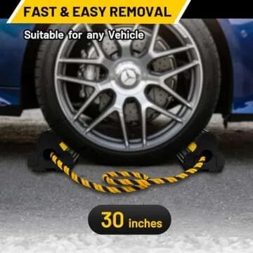 ROBLOCK Heavy Duty Wheel Chocks - Durable Rubber with Rope